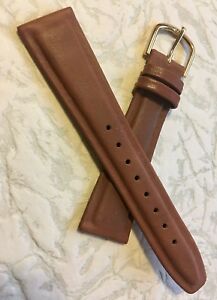 【送料無料】腕時計　ヴィンテージストラップセンターvery supple genuine calf 20mm vintage watch strap raised centers waterproof nos