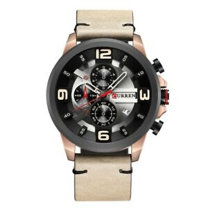 【送料無料】腕時計　ラウンドファッションレザーストラップカジュアルmen watch wristwatch 1pc round water resistant fashion male leather strap casual