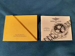 【送料無料】腕時計　クロノコルトクォーツトランスオーシャンブライトリングbreitling booklet for chrono colt quartz and transocean