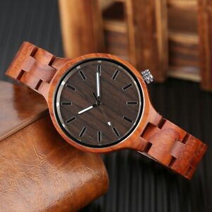 【貨物輸送無料】ウオッチ ナチュラルレッドサンダルウッドnatural red sandalwood wristwatch  wooden watch