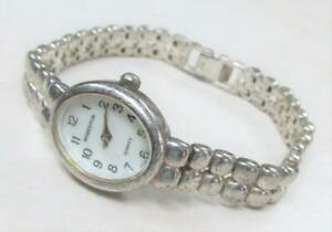 【貨物輸送無料】ウオッチ ヴィンテージモメンタムスターリングシルバーブレスレットvintage momentum womens sterling silver wristwatch bracelet 6k640