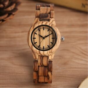 【貨物輸送無料】ウオッチ ナチュラルシマウマウッドnatural zebrawood wristwatch  wooden watch