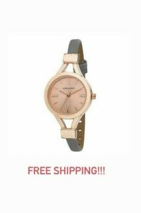 【送料無料】腕時計　レディースローラアシュリーグレーストラップウォッチローズゴールドwomens laura ashley grey thin strap watch la31011rg rose gold 16,786円