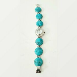 【送料無料】腕時計　バダビチターコイズスターリングシルバーウォッチbadavici turquoise and sterling silver watch