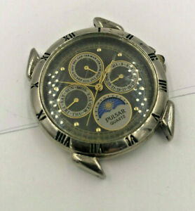 【送料無料】腕時計　パルサーウォッチヴィンテージトリプルワークスストップpulsar watch vintage triple date day date month sun moon v33f7030 works amp; stops