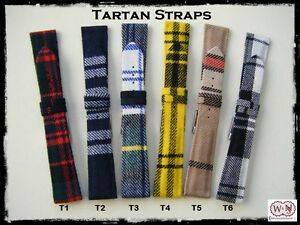 【送料無料】腕時計　チントゥリーニタータンタータンストラップイタリアハンドcinturini tartan 20mm tartan straps 100 hand made in italy