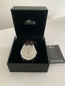 【送料無料】腕時計　メンウォッチブラウンレザーストラップlotus 181491 men watch with brown leather strap
