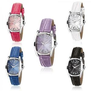 【送料無料】腕時計　オロロギドナクロノテックペッレコロラトビアンコネロリラグリッタートorologio donna chronotech prisma pelle colorato bianco nero lilla glitterato