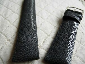 【送料無料】腕時計　ガルチャットノワールポリデラックスディスレショングランプリノーマル?20 mm galuchat veritable noir poli luxe et discretion prix normal 55 ?
