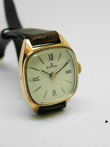 【貨物輸送無料】ウオッチ モントレブレスレットデフェムヴィンテージmontre bracelet edox de femme, vintage watch