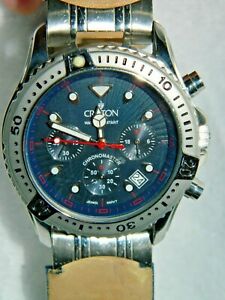 【貨物輸送無料】ウオッチ クロトンクロノマスターステンレスメンズクロノグラフウォッチcroton chronomaster stainless steel mens chronograph watch 竓311355 [03wei]