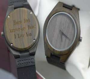 【送料無料】腕時計　ダークナイトパーソナライズウッドボックスレザーdark knight watch mens women engraved wooden personalized wood box leather gift
