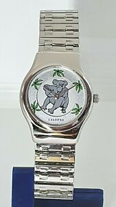【貨物輸送無料】ウオッチ モントルカリプソコアォーツアシエmontre calypso k30601 koala quartz  acier