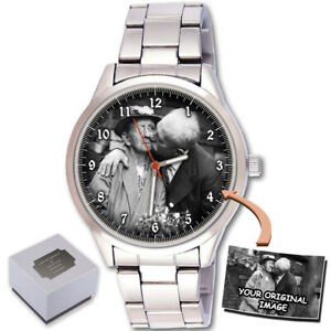 【貨物輸送無料】ウオッチ カスタムブレスレットメンズスポーツペットクリスマスプレゼントcustom bracelet mens sport photo wrist watch your pet christmas birthday gift