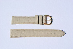 【送料無料】腕時計　ブレスレットモントルアウトルシュヴェリブルブランbracelet montre autruche veritable blanc 18mm 17,745円