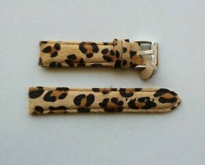【送料無料】腕時計　シントゥリーノストラップオロロジオインペッペルレオパードcinturino strap orologio in pelle leopard furry mm 20