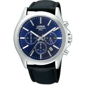 【貨物輸送無料】ウオッチ ロラスゲンツクロノグラフレザーストラップウォッチlorus gents chronograph leather strap watch  rt389ax9
