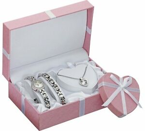 【送料無料】腕時計　シルバーブレスレットペンダントセットセットlimit ladies silver bracelet, pendant and watch set lovely gift set for wife