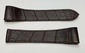 【送料無料】腕時計　ブレスレットストラップモントルブシュロンエンクワールクロコトップneuf bracelet strap montre boucheron en cuir croco 22 mm de largeur top｜hokushin