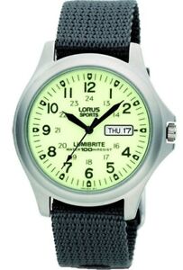 【貨物輸送無料】ウオッチ ロラスルミブリテミリタリーウォッチlorus lumibrite military watch rj655ax9