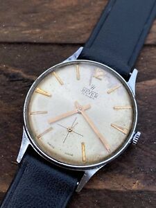 【送料無料】腕時計　オロロギ・ヘバーヴィンテージリロイカマニュアルorologio hever vintage reloj carica manuale 17 jewels revised｜hokushin