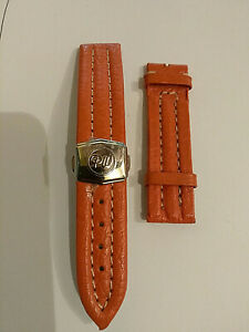 【送料無料】腕時計　フィリップウォッチシンチュリンペレサルモネデプロイテアンphilip watch cinturino pelle 20mm salmone deployante｜hokushin