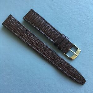 【貨物輸送無料】ウオッチ ヴィンテージトカゲレザーウォッチストラップストラップエンドvintage genuine lizard leather watch strap 16粍 strap ends