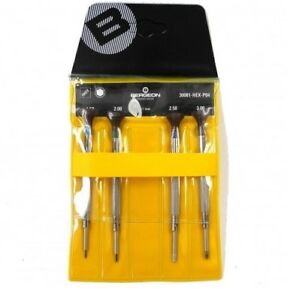 【送料無料】腕時計　ベルゲオンスクリュードライバーセットbergeon 30081hexp04 set of 4 screwdrivers hexagonal blades hs30081hexp04