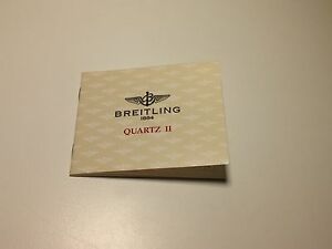 【送料無料】腕時計　ブライトリングクォーツウォッチヴィンテージrare vintage booklet for breitling quartz ii watch｜hokushin 18,235円