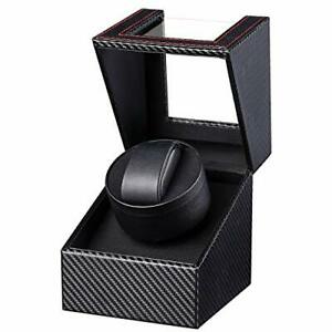 【送料無料】腕時計　ワインダーボックスギフォートシングルウォッチウィンダーレザーウォッチケースautomatic watch winder box, gifort single watch winder pu leather watch case｜hokushin