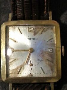 【送料無料】腕時計　メンズヴィンテージクロトンウォッチmens vintage croton watch