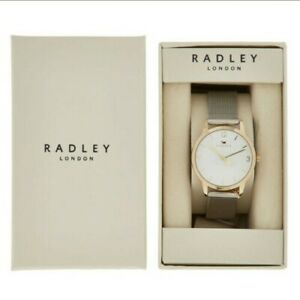 【送料無料】腕時計　ブランドシルバートーンチェーンウォッチbrand radley silver tone chainmail watch rrp ￡9995