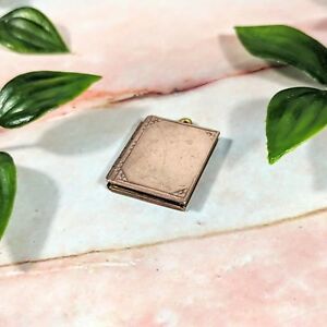 【送料無料】ジュエリー・アクセサリー ヴィンテージメッキゴールドローズブックイメージメダリオンネックレスペンダント2 vintage plaque or rose livre image collier medaillon pendentif 25cm bonne
