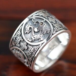 【送料無料】ジュエリー・アクセサリー メンズヴィンテージドラゴンリングリアルシルバーアニマルシェイプジュエリーmen vintage dragon rings real 999 pure high quality silver animal shape jewelry