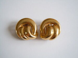 【送料無料】ジュエリー・アクセサリー ヴィンテージヘンケルグロスゴールデンイヤークリップvintage henkel amp; grosse doree clips doreilles 17,2 g2,2 x 2,0 cm