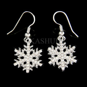【送料無料】ジュエリー・アクセサリー クリスタルスワロフスキーイヤリングジュエリーflocon de neige avec cristal swarovski vacances hiver earrings jewelry