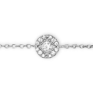 【送料無料】ジュエリー・アクセサリー ローディエシルバージルコニウムオキシデスブレスレットbracelet femme en argent rhodie et oxydes zirconium longueur 19 cm femme