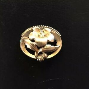【送料無料】ジュエリー・アクセサリー プリティアンティークブローチゴールドフラワーズassez antique broche or fleurs