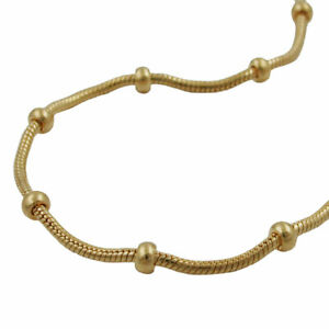【送料無料】ジュエリー・アクセサリー チェーンヘビボールアメリカchaine 1,4mm serpent avec boules 3mm double americain 40cm