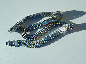 【送料無料】ジュエリー・アクセサリー チェインコリアーラスデクースチールサーペンタインメッシュchaine collier ras de cou 45 cm acier inoxydable cote de maille serpentine 8 mm 15,386円