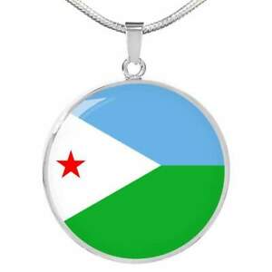 【送料無料】ジュエリー・アクセサリー ジブチフラグスチールカラーゴールドdjibouti drapeau collier acier inoxydable ou 18k or 457559cm