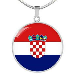 【送料無料】ジュエリー・アクセサリー クロアチアスチールカラーゴールドcroatie drapeau collier acier inoxydable ou 18k or 457559cm