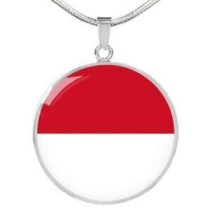 【送料無料】ジュエリー・アクセサリー モナコフラグスチールカラーゴールドmonaco drapeau collier acier inoxydable ou 18k or 457559cm