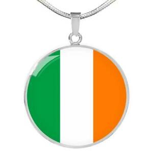 【送料無料】ジュエリー・アクセサリー アイルランドフラグスチールカラーゴールドirlande drapeau collier acier inoxydable ou 18k or 457559cm