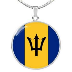 【送料無料】ジュエリー・アクセサリー バルバドスフラグスチールカラーゴールドbarbados drapeau collier acier inoxydable ou 18k or 457559cm
