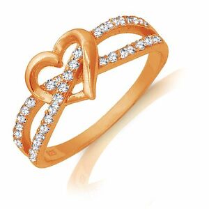 【送料無料】ジュエリー・アクセサリー ゴールドローズケルトハートサファイアシルバースターリングサイズリング14k or rose coeur infini celtique saphir argent sterling taille bague 3 13