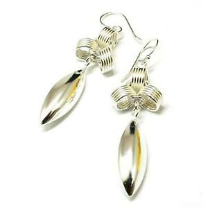 【送料無料】ジュエリー・アクセサリー インフェルノシルバースターリングマーキーズアイイヤリングドロップinferno argent sterling marquise en forme de boucles doreilles goutte