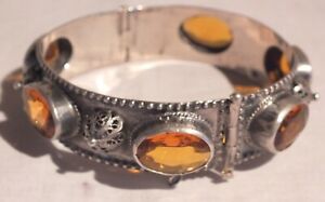 【送料無料】ジュエリー・アクセサリー シルバーブレスレットアムネブレドカボションbracelet argent cabochons ambres