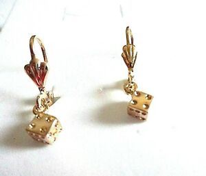 【送料無料】ジュエリー・アクセサリー ゴールドメッキイヤリングboucles doreilles en plaque or des a jouer
