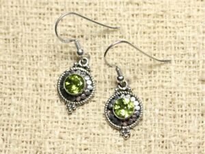 【送料無料】ジュエリー・アクセサリー シルバーイヤリングサークルペレドbo210 boucles doreilles argent 925 cercles 19mm peridot